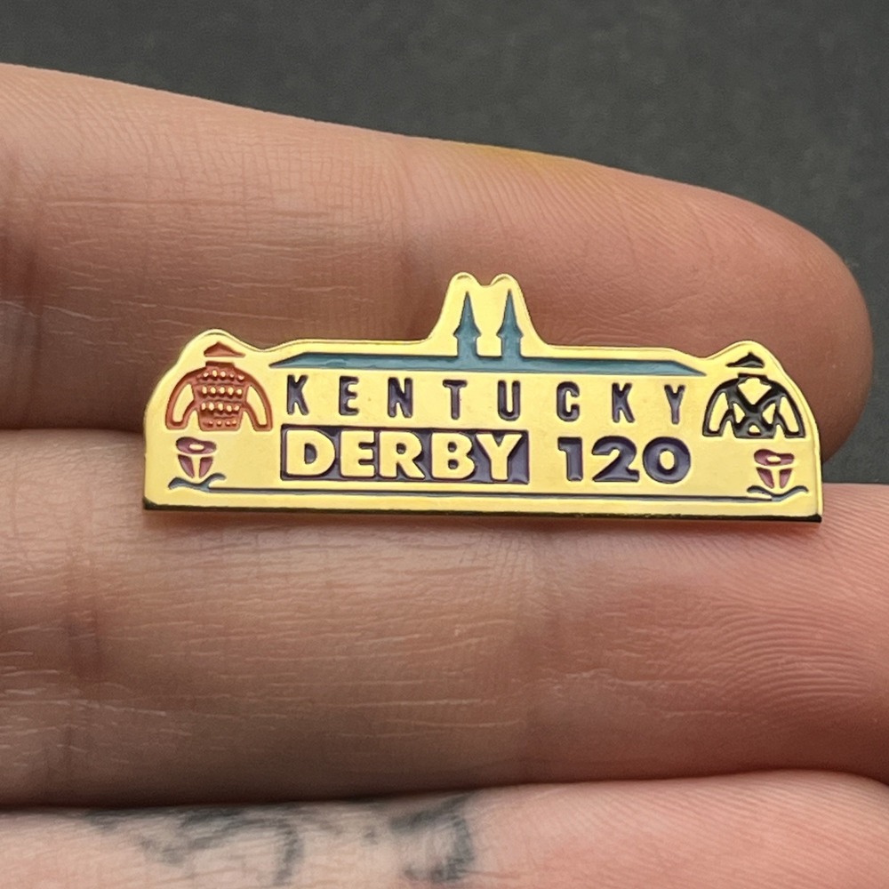 Kentucky Derby 120 Horse Racing Churchill Downs Lapel Hat Pin